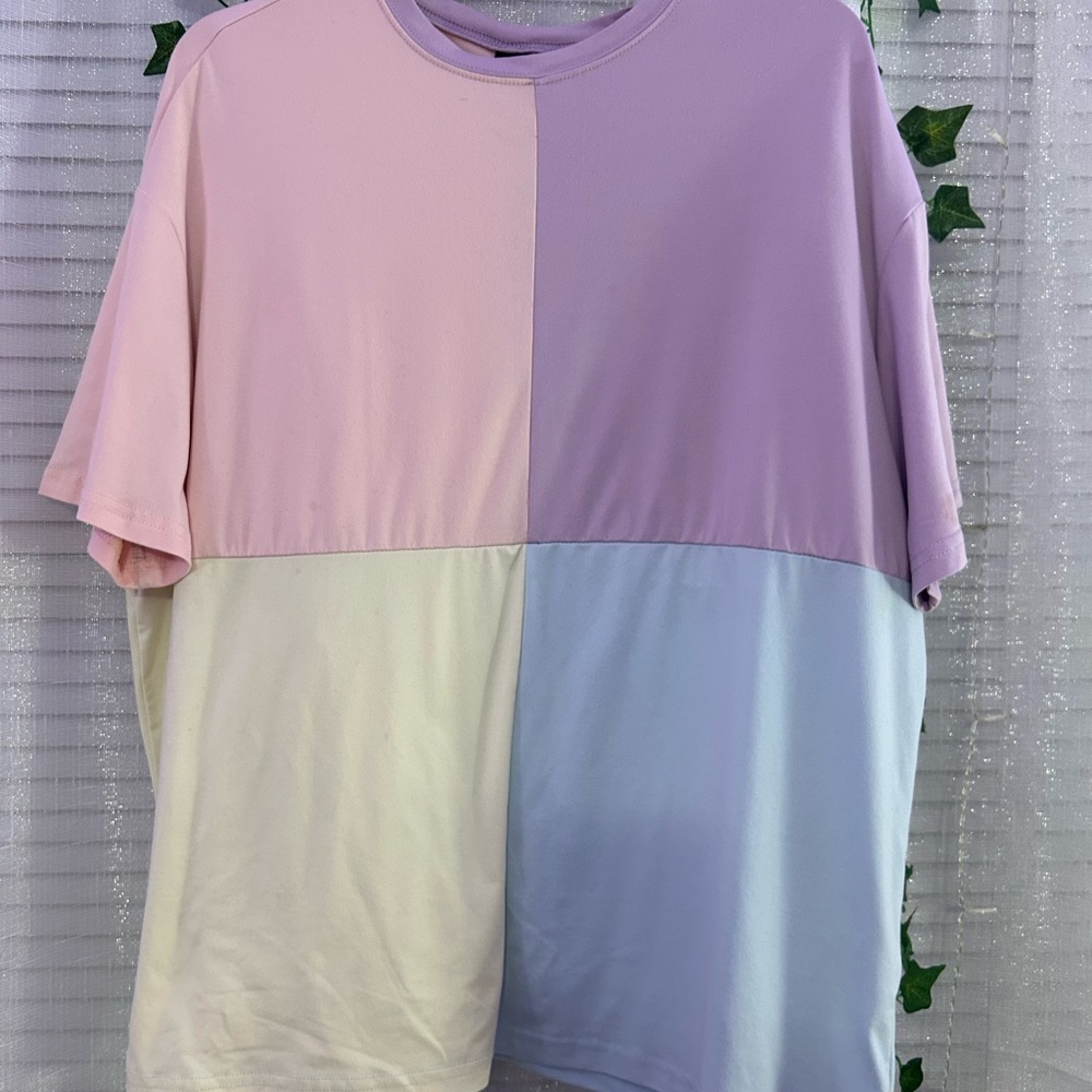 Multi Colored Oversized Tee